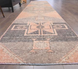 Vintage Oushak Runner Rug - Thumbnail