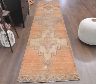 Vintage Oushak Runner Rug - Thumbnail