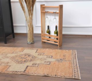 Vintage Oushak Runner Rug - Thumbnail