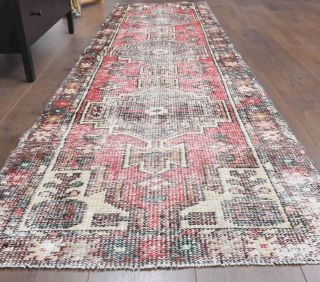 Vintage Oushak Runner Rug - Thumbnail