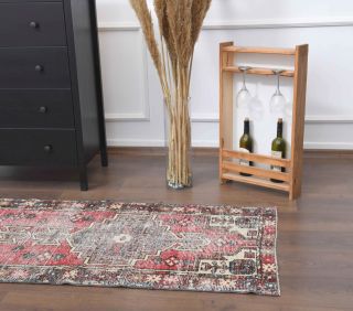 Vintage Oushak Runner Rug - Thumbnail