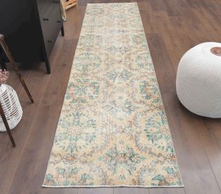 Floral Vintage Runner Rug - Thumbnail