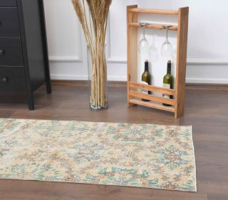 Floral Vintage Runner Rug - Thumbnail