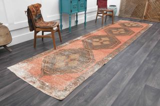 Vintage Anatolian Long Runner Rug - Thumbnail