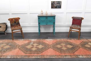 Vintage Anatolian Long Runner Rug - Thumbnail