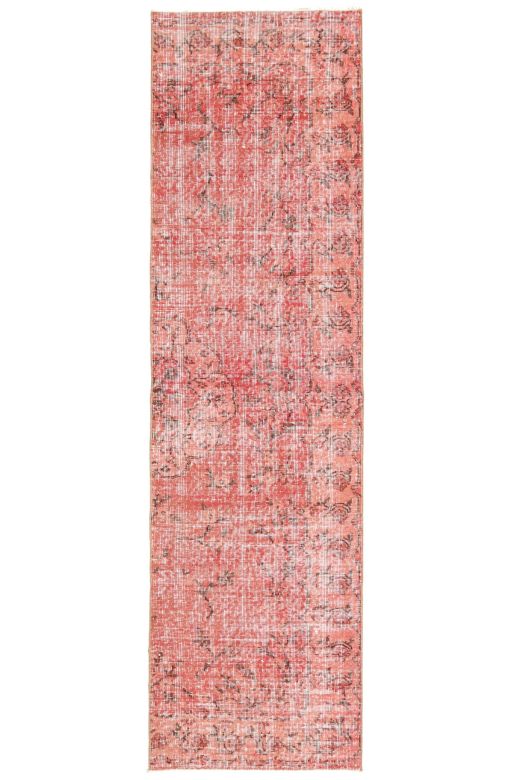 Red Vintage Floral Runner Rug