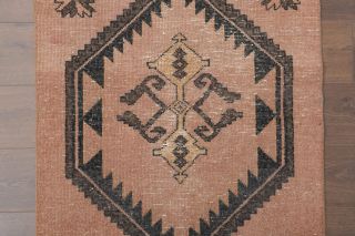 Vintage Oushak Runner Rug - Thumbnail