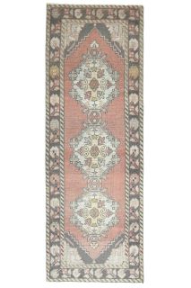 3x9 Turkish Oushak Runner Rug - Thumbnail