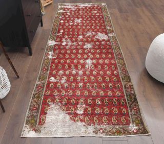 Vintage Oushak Runner Rug - Thumbnail