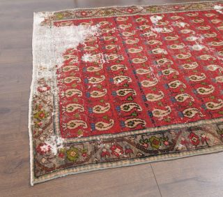 Vintage Oushak Runner Rug - Thumbnail