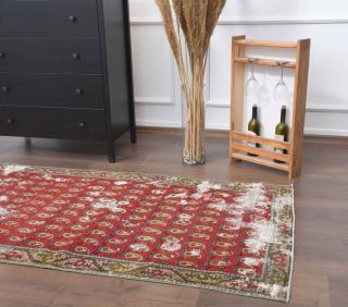 Vintage Oushak Runner Rug - Thumbnail