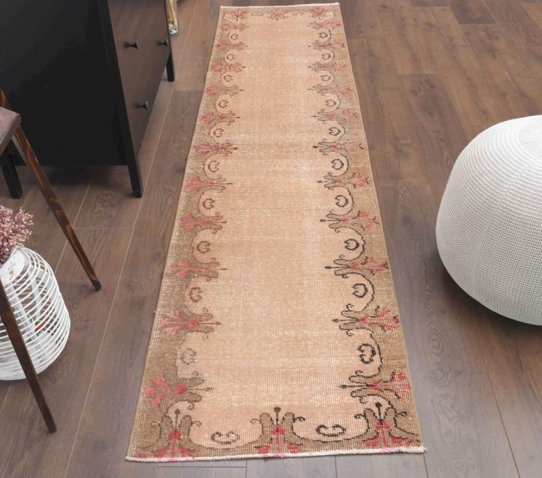 Brown Vintage Runner Rug