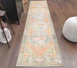 Antique Handmade Runner Rug - Thumbnail