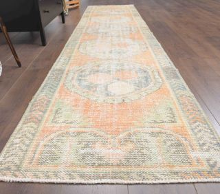 Antique Handmade Runner Rug - Thumbnail