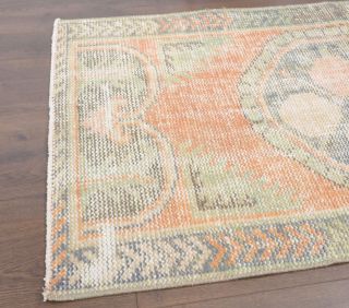 Antique Handmade Runner Rug - Thumbnail