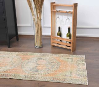 Antique Handmade Runner Rug - Thumbnail