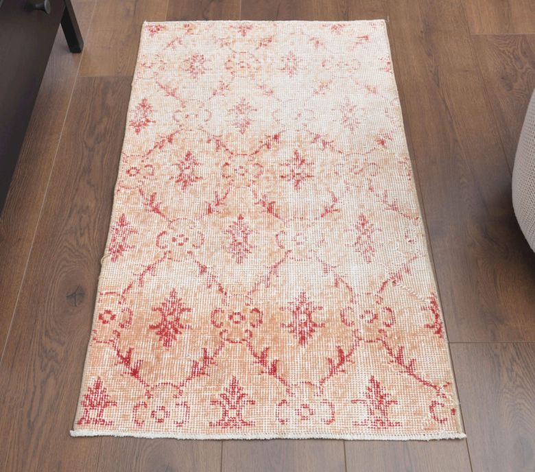 Handmade Vintage Oushak Mat