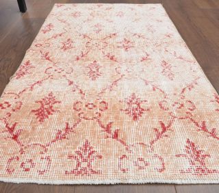 Handmade Vintage Oushak Mat - Thumbnail