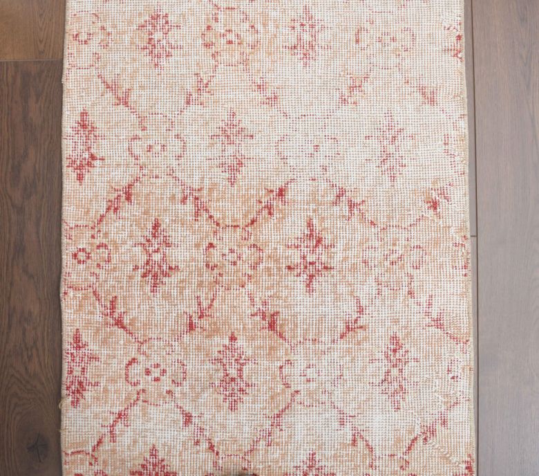 Handmade Vintage Oushak Mat