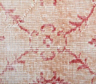 Handmade Vintage Oushak Mat - Thumbnail
