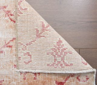 Handmade Vintage Oushak Mat - Thumbnail