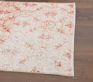 Handmade Vintage Oushak Mat - Thumbnail
