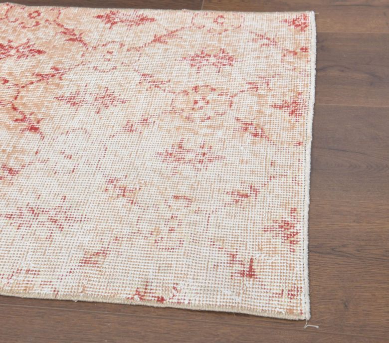 Handmade Vintage Oushak Mat