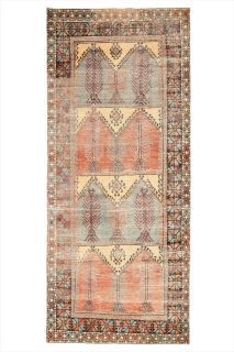 Oushak Wide Runner Rug - Thumbnail