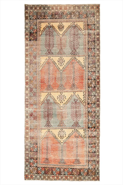 Oushak Wide Runner Rug