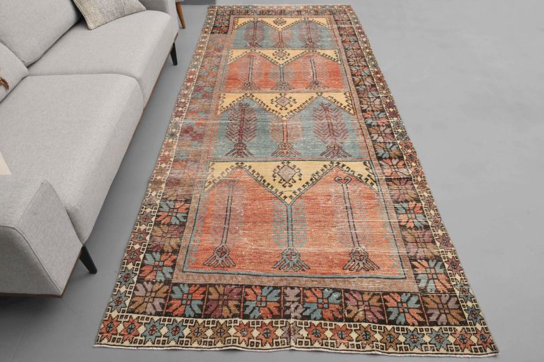 Oushak Wide Runner Rug