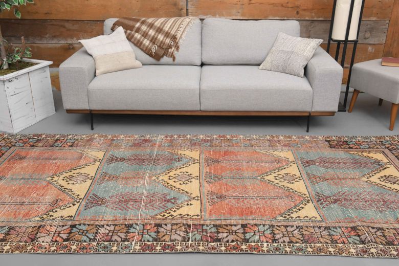 Oushak Wide Runner Rug