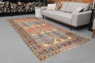 Oushak Wide Runner Rug - Thumbnail