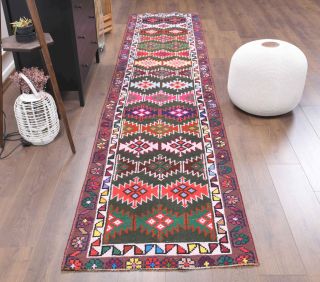 Colorful Vintage Runner Rug - Thumbnail