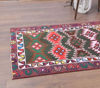 Colorful Vintage Runner Rug - Thumbnail