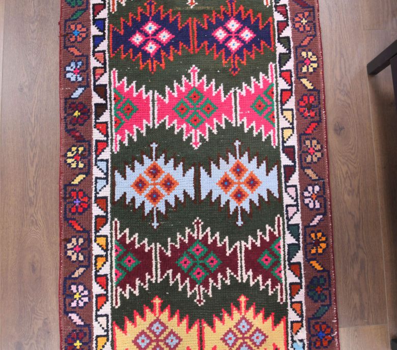 Colorful Vintage Runner Rug