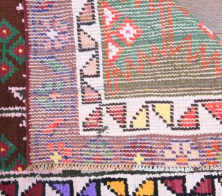 Colorful Vintage Runner Rug - Thumbnail