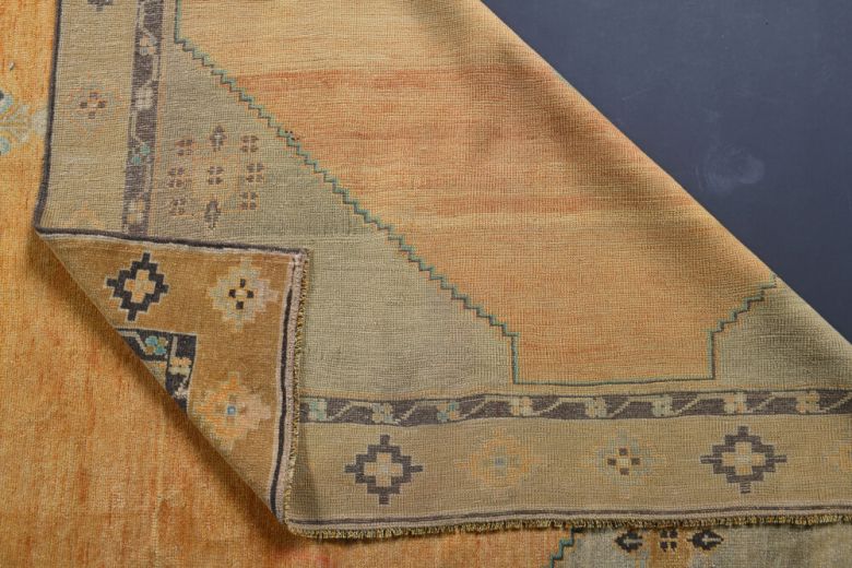 Vintage Oushak Oriental Wide Runner Rug