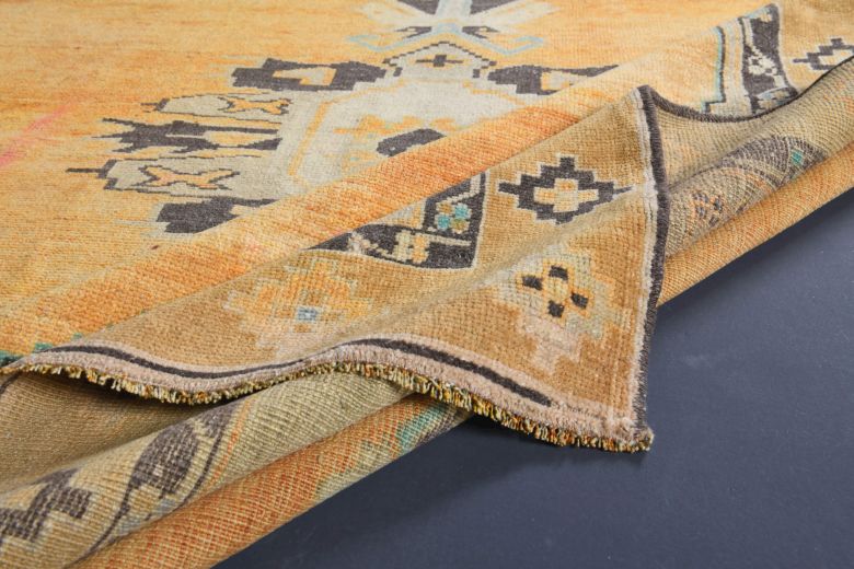 Vintage Oushak Oriental Wide Runner Rug