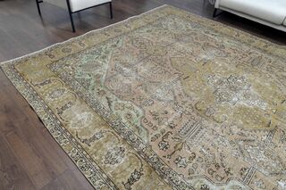 Persian Oriental Vintage Faded Rug - Thumbnail