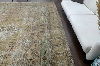 Persian Oriental Vintage Faded Rug - Thumbnail