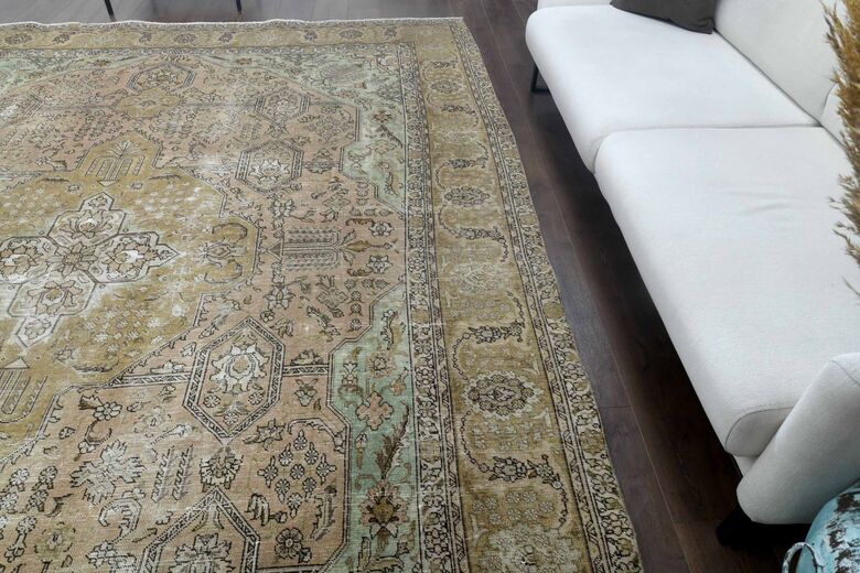 Persian Oriental Vintage Faded Rug
