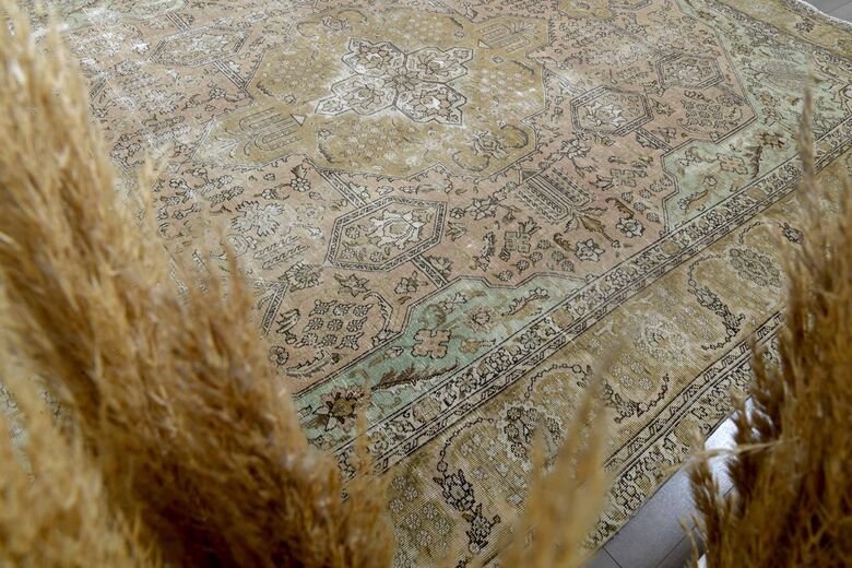 Persian Oriental Vintage Faded Rug