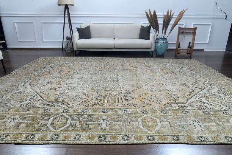 Persian Oriental Vintage Oversize Rug