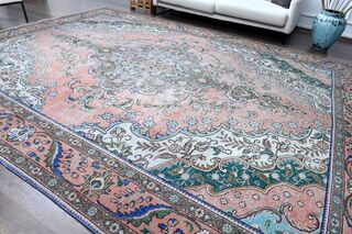 Persian Vintage Pink Rug - Thumbnail