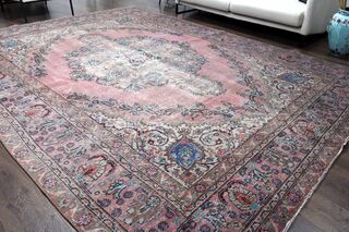 Oriental Pink Persian Rug - Thumbnail