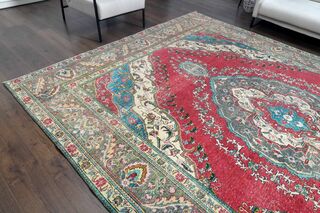 Medallion Persian Vintage Rug - Thumbnail