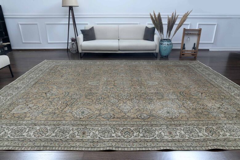 Rare Persian Vintage Woven Wool Rug