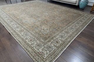 Rare Persian Vintage Woven Wool Rug - Thumbnail