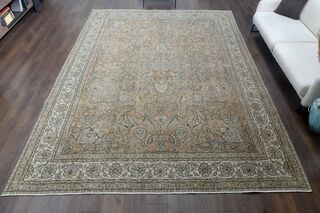 Rare Persian Vintage Woven Wool Rug - Thumbnail