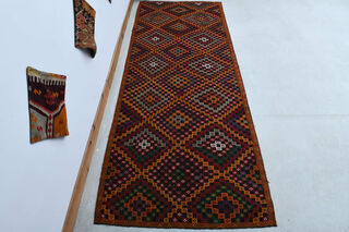 Cacim Kilim - Turkish Runner Rug - Thumbnail